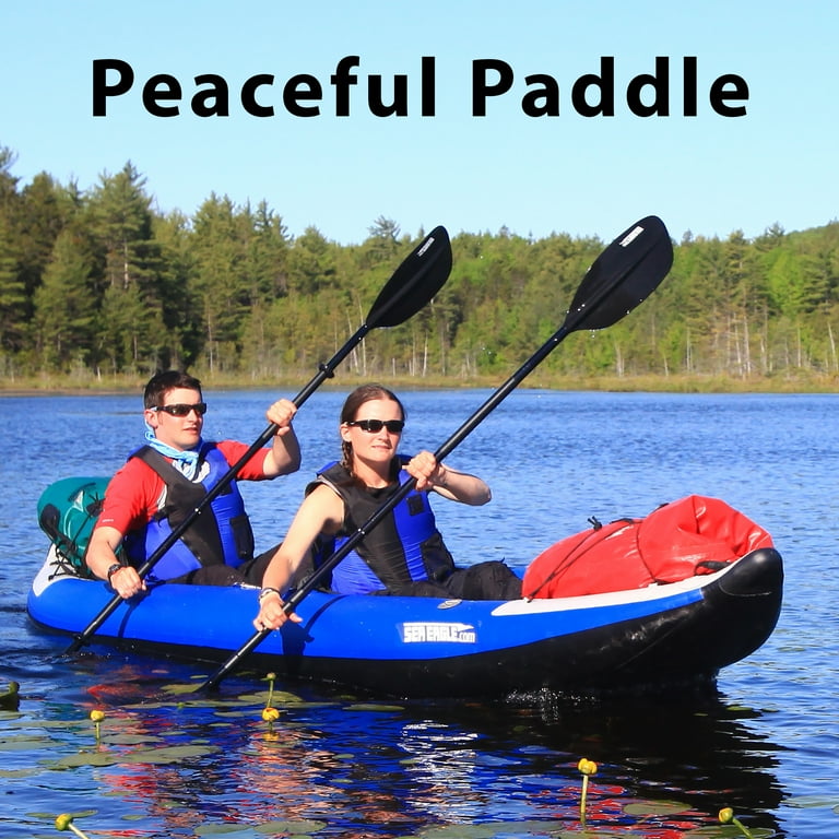 Sea Eagle 420X Explorer Inflatable Kayak- Fishing, Touring, Camping,  Exploring & White Watering-Self Bailing, Removable Skeg, Drop Stitch Floor