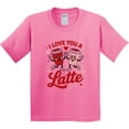 thumbnail image 3 of Inktastic I Love You a Latte Valentines Coffee Love Youth T-Shirt, 3 of 5