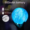 thumbnail image 4 of Moon Light Kids 5.9 Pulgadas 16 Colores Led 3d Con Soporte De Madera Control Remoto Control Táctil Carga Usb Regalo,11 Feliz Sencillez, 4 of 5