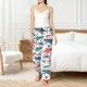 thumbnail image 4 of Fotbe Colorful Shark Pantalones de Pijama para Mujer, Pantalones de Dormir, Pantalones Pj con Cordón y Bolsillos-Large, 4 of 6