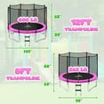 thumbnail image 5 of Outdoor Trampolines 8ft 10ft 12ft 14ft 15ft,Exercise Trampolines with Enclosure Net and Ladder,Recreational Anti-Rust Trampolines for Kids and Adults, 5 of 9