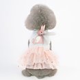 thumbnail image 2 of Vestido de gasa para mascotas, falda tutú de algodón, adorable ropa de una pieza para perros para primavera y verano (rosa, talla S), 2 of 7