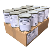 (12 Cans) Future Essentials Freeze Dried Food For Emergency and Long Term Storage Food For Camping and Hiking, All Purpose White Flour #2.5 Can 16oz Per Can 