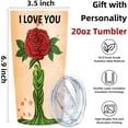thumbnail image 3 of Gifts for Wife Ideas Tumbler, Gifts for Her from Husband, 20oz Travel Tumbler Romantic Gifts, I Choose You Gifts for Her, Couple Wedding Anniversary Valentines Day Birthday Christmas Gifts, 3 of 6