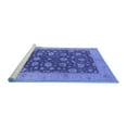 thumbnail image 2 of Ahgly Company Machine Washable Indoor Rectangle Oriental Blue Industrial Area Rugs, 3' x 5', 2 of 4