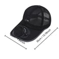 thumbnail image 3 of Solar Fan Baseball Cap, Breathable Mesh Sun Hat With Solar Fan, Outdoor Cooling Headwear, UV Protection Cap for Fishing Gardening Hiking Camping Outdoor Activity, 3 of 6