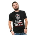 thumbnail image 2 of Slay All Day Shirt Halloween Movie Inspired Shirt Horror Movie Character Tee Shirt (3X-Large Grey), 2 of 6