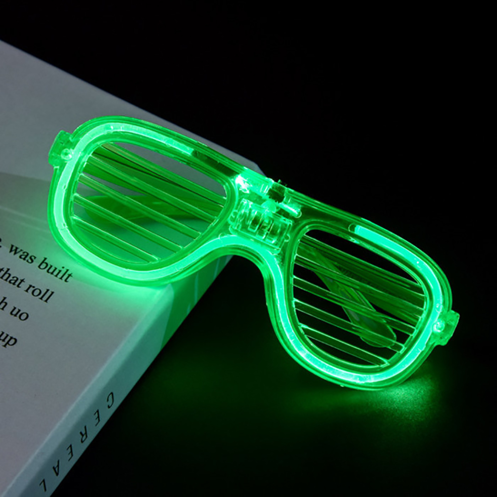 Heitepabg LED Glasses Light Up Glasses Led Shutter Shades Glasses for