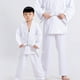 thumbnail image 3 of Naiovety Taekwondo Karate traje niños adultos artes marciales blusa pantalones disfraces Boxeo blanco S, 3 of 6