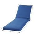 thumbnail image 4 of Greendale Home Fashions 73 x 23 in. Marine Blue Outdoor Chaise Cushion, 4 of 8