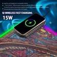 thumbnail image 2 of Large RGB Wireless Charging Mouse Pad Red Magical Dragon King14 LED Modes Non-Slip Gaming Mat for Desktop Laptop Office Home, 2 of 6