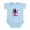 Sky Blue, variant on CafePress - Pink Cheerleader Body Suit - Baby Light Bodysuit, Size Newborn - 24 Months