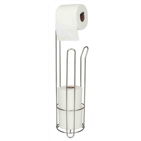 Home Basics Satin Nickel Toilet Paper Dispenser and