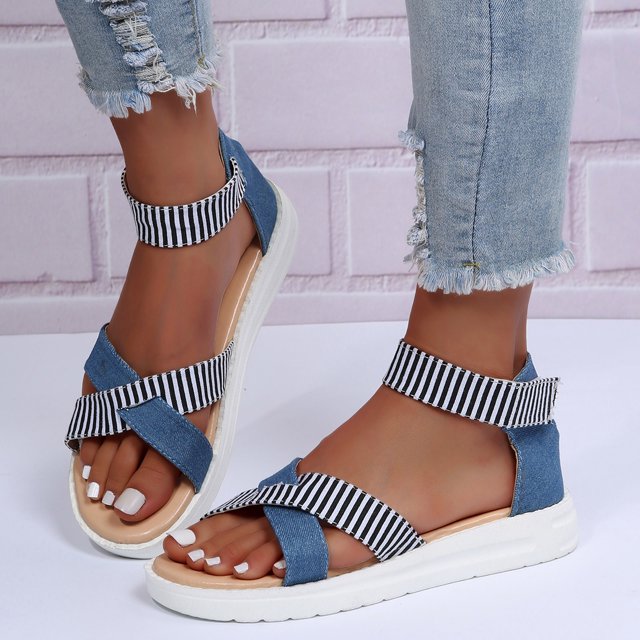 Sandalias de verano para mujer, sandalias informales para mujer, sandalias de playa romanas Wmkox8yii nm9610