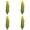 Green*4, variant on Qiangzon Artificial Corn, Fake Food Prop, Realistic Plastic Corn on The Cob for Photography Display, Kitchen Decor, Farmhouse, 8.27 Inch, Green