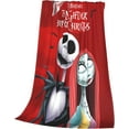 thumbnail image 3 of Funny cartoon The Nightmare Before Christmas printed plush blanket, ultra-soft microfiber, suitable for home decoration in all seasons, 50" x 60", 3 of 7
