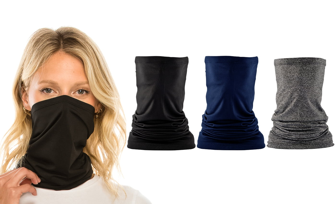 3-Pack Bandana Face Cover Gaiter Adjustable Scarves - Walmart.com