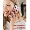 thumbnail image 2 of i-Blason Cosmo Snap Case Designed for iPhone 12/iPhone 12 Pro 6.1 Inch (2020 Release), Slim with Built-in 360° Rotatable Ring Holder Kickstand Supports Car Mount (Ameth), 2 of 9