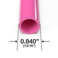 thumbnail image 2 of 1/2" Size Furniture Grade PVC Pipe, 40", Pink (3-Pack), 2 of 2