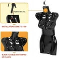 thumbnail image 3 of FDW Female Mannequin Torso Mannequin with Metal Hook, 27", Black, 4 Piece, 3 of 7