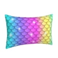 thumbnail image 2 of Balery Rainbow Scales2 Bedding Queen Pillow Cases - Envelope Closure - Soft Brushed Microfiber Fabric - Shrinkage and Fade Resistant Pillow Cases-20"x30", 2 of 9