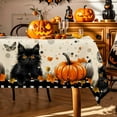 thumbnail image 5 of XINGXIANG Halloween Black Cat Tablecloth 80x120cm - Pumpkin & Cat Design Washable Rectangular Table Cover for Party Dinner Picnic Decor,Halloween Decorations (31.5x47.24 Inches), 5 of 5