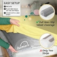 thumbnail image 6 of Inflatable Bed Rail for Toddlers 2 Pack - Portable Travel Bumpers for Kids Fits Twin Full Queen King Size Beds - Non-Slip Safety Guard Rails, 6 of 7