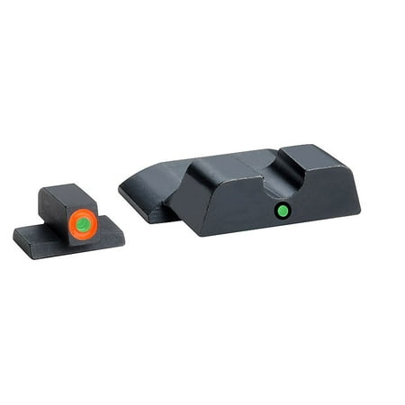Tritium I-Dot Green with Orange Outline Sight Set, Smith & Wesson M&P Shield, Fast shipping,Brand (Best Sights For Smith And Wesson Shield)