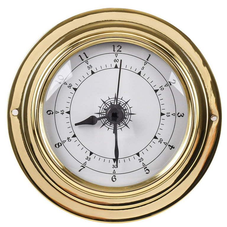 RABBITH Wall Mounted Barometer Thermometer Hygrometer Weather Station Clock  for Tide Clock Temperature Hygrometer for Indoor Out 