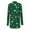 thumbnail image 3 of Christmas Cardigans for Women Open Front Fashion Print Fall Cardigan Casual Loose Outwear Clothes, 3 of 4