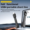 thumbnail image 3 of SharkTRUE Ultra-Short 240W PD3.1 Type-C Cable: 8K Video, 80Gbps Data, Right-Angle Design, 3 of 8