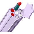 thumbnail image 1 of Estuche portátil para lápices, juego de papelería, multifunción, único, con deslizador de empuje, portalápices, caja de lápices con lápices, bolígrafos de gel, sacapuntas, regla de borrador para niños JFHHH pequeña, 1 of 5