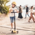 thumbnail image 5 of Scoot & Ride Stand-up Scooter for Children, Ages 3-6, Highwaykick 3, Lemon, 5 of 12