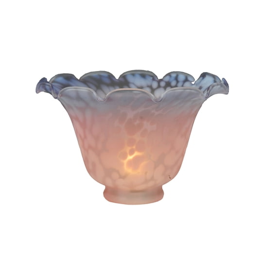 Meyda Tiffany 10731 Fluted 4" Tall Lamp Shade - Pink