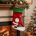 thumbnail image 5 of Christmas Snowman Stocking Bag, Gift Bag Ornament Pendant with Festive Design and Classic Style, Tree Hanging for Home, Fireplace, Holiday, Party, Seasonal, Gift, Decor, Green, 5 of 7