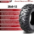thumbnail image 3 of (2) 26x9-12 ATV Front Tire Set for 12-17 Kawasaki Teryx4 Base/LE/Camo 750 4X4, 3 of 9