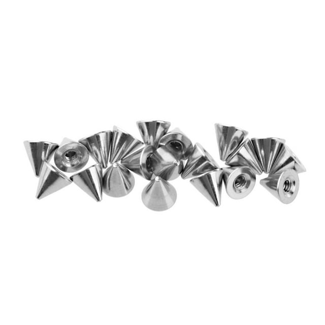 20 piercings corporales de acero inoxidable de 14 g con punta de tornillo de 4 mm a 6 mm. 1.6x6mm