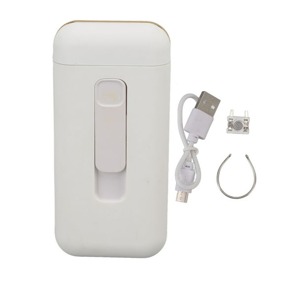 Falleo Clearance Cigarette Case with Lighter for 20pcs Rechargeable Integrated Dampproof Magnetic Lighter Cigarette Box White