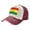 Dark Red, variant on Bolivian Flag Distressed Baseball Cap Dad Hats for Men Women Vintage Trucker Hat Low Profile Ball Caps