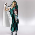 thumbnail image 4 of Kamado Tanjiro Haori Demon Slayer Couverture à Capuche Style Anime Ts04, 4 of 5