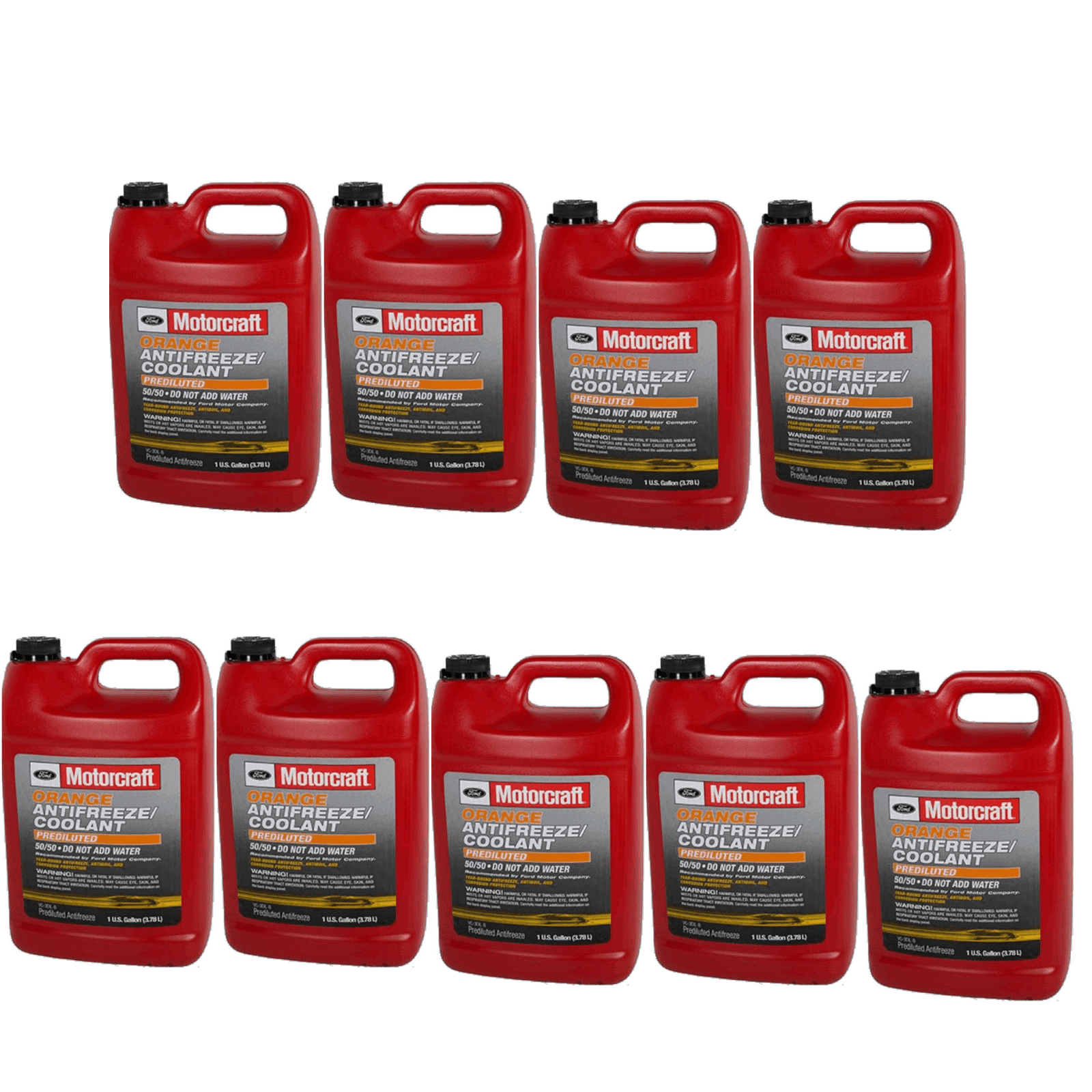 Engine Coolant Antifreeze Motorcraft VC13DLGOrange/Yellow Pre diluted