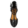 thumbnail image 4 of Qupid BK87 Women Leatherette Strappy Buckle Gladiator Flat Sandal, 4 of 6