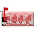 thumbnail image 2 of Red Love Gnomes Mailbox Cover Valentines Day Mailbox Covers Magnetic Large Oversized 21"X25.5" Mailbox Wraps Post Letter Box Cover Garden Decorations, 2 of 6