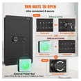 thumbnail image 3 of Wall Safe 25.59", In-Wall Safe with Keypad, 3 Shelves & Key Holders - Q235 Steel, 3 of 7