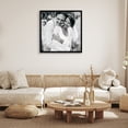 thumbnail image 4 of Americanflat 30x30 Picture Frame with Polished Plexiglass Streamline Collection Thin Border Square - Black, 4 of 7