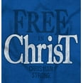 thumbnail image 2 of Free in Christ Jesus Christian Unisex Plus Fleece Graphic Hoodie Brisco Brands 4X, 2 of 5