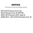 thumbnail image 2 of CMX Front Rear Disc Brake Rotors Kit for Car Honda Civic Acura CSX ILX K8-101396, 2 of 8