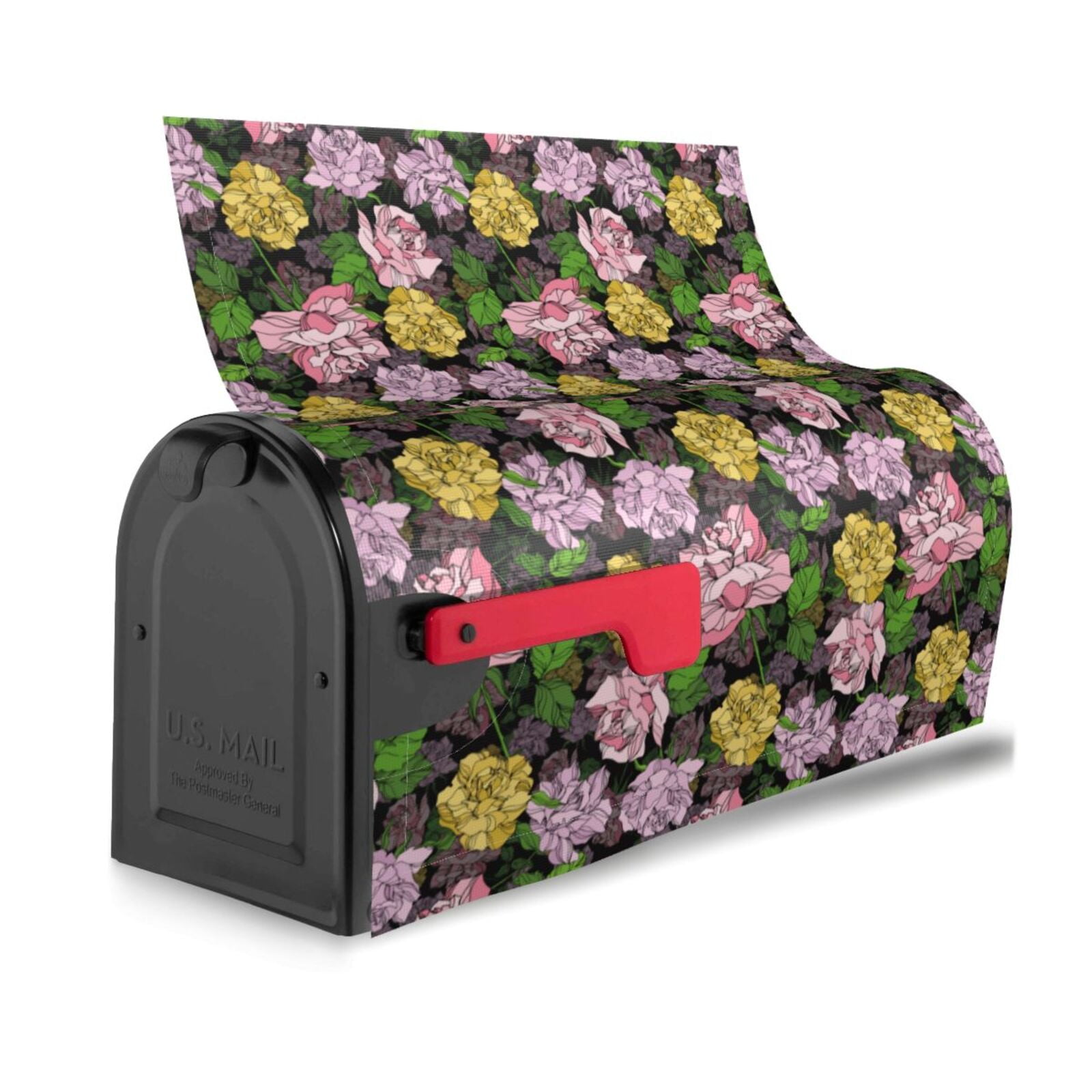 Xecao Colorful Roses for Mailbox Cover with Magnetic Strips, Waterproof and Sunscreen, Adds a Decorative Touch to Your Garden Yard.