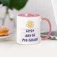 thumbnail image 3 of CafePress - First Day Of Pre School Mug - 11 oz Ceramic Mug - Novelty Coffee Tea Cup, 3 of 4