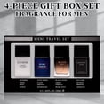 thumbnail image 2 of Caja de regalo con spray Eau de Toilette para hombre, juego de 4 piezas, botella de 1,02 onzas líquidas, regalo de EDT para hombres, fragancia duradera, estuche de viaje para hombres, 2 of 5